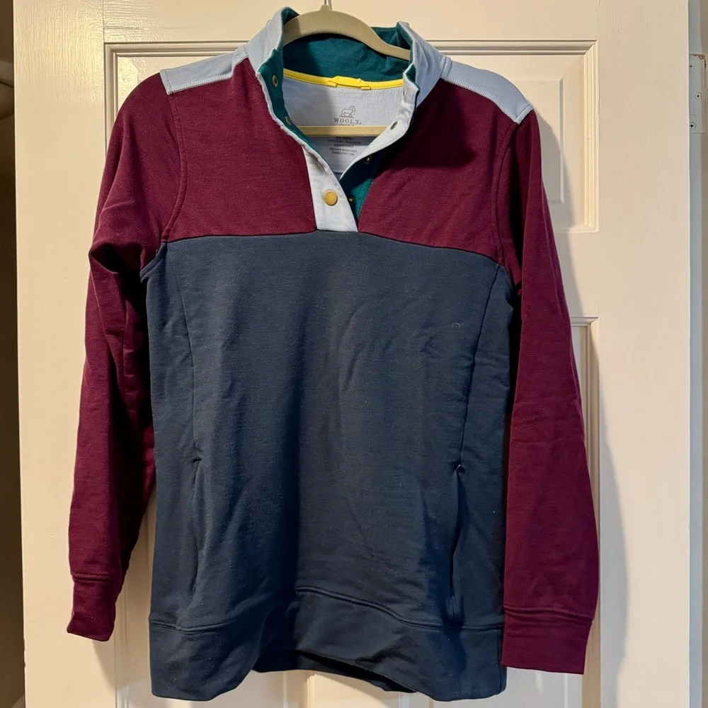 WOOLX Colorblock Snap Pullover - Picture 2 of 5